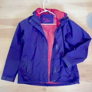 Helly Hanson L Purple rain jacket